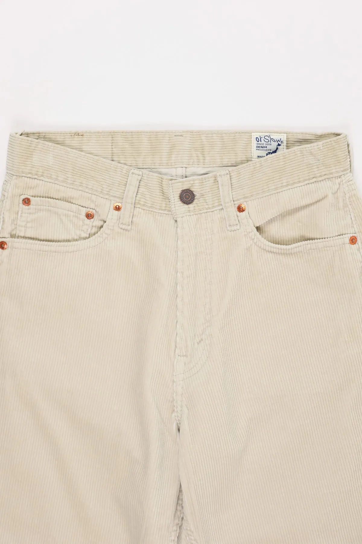 101 Dad's Fit Corduroy Pants - Ivory