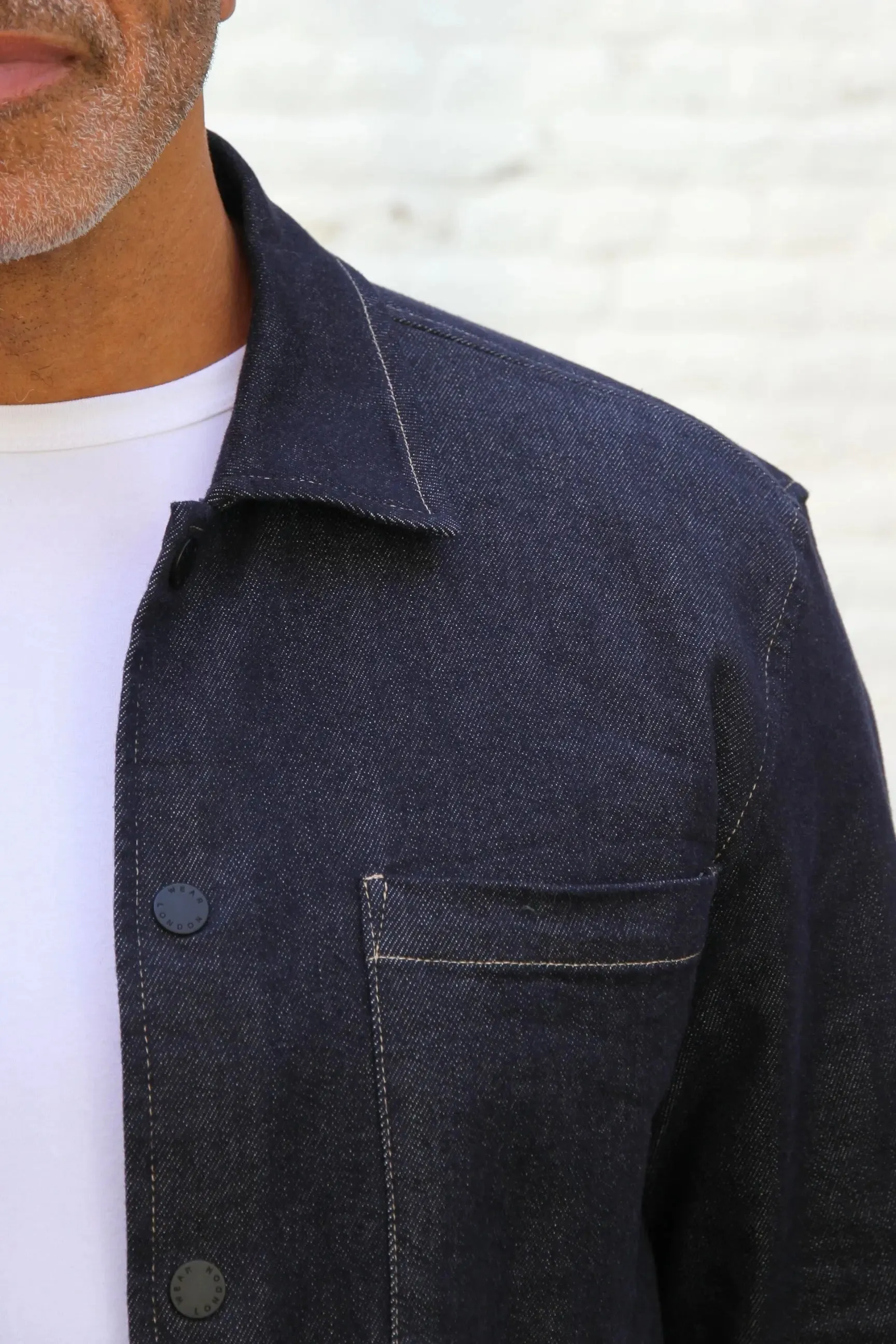 Bart Denim Snap Overshirt - EverBlue