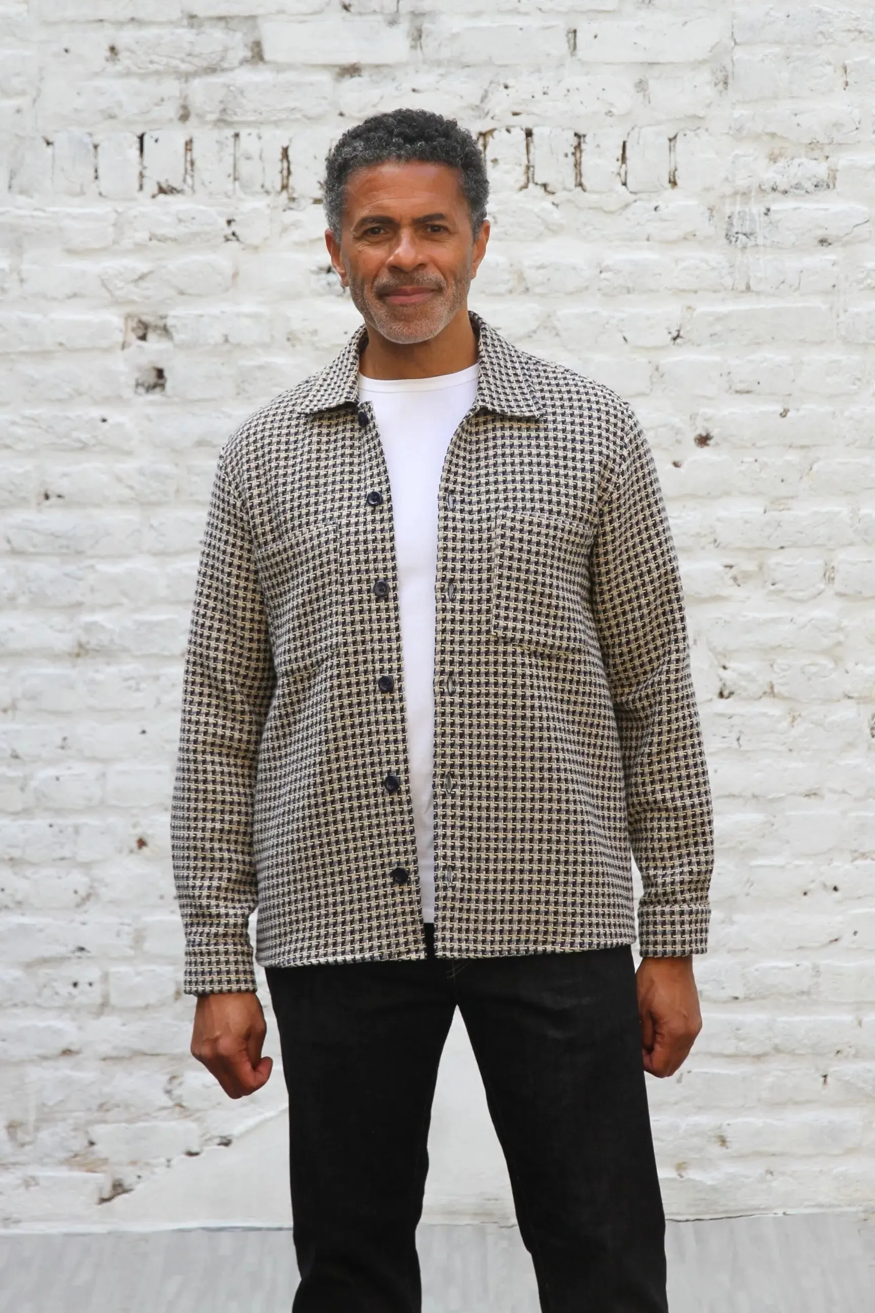 Bart Overshirt - Ecru Sky Check