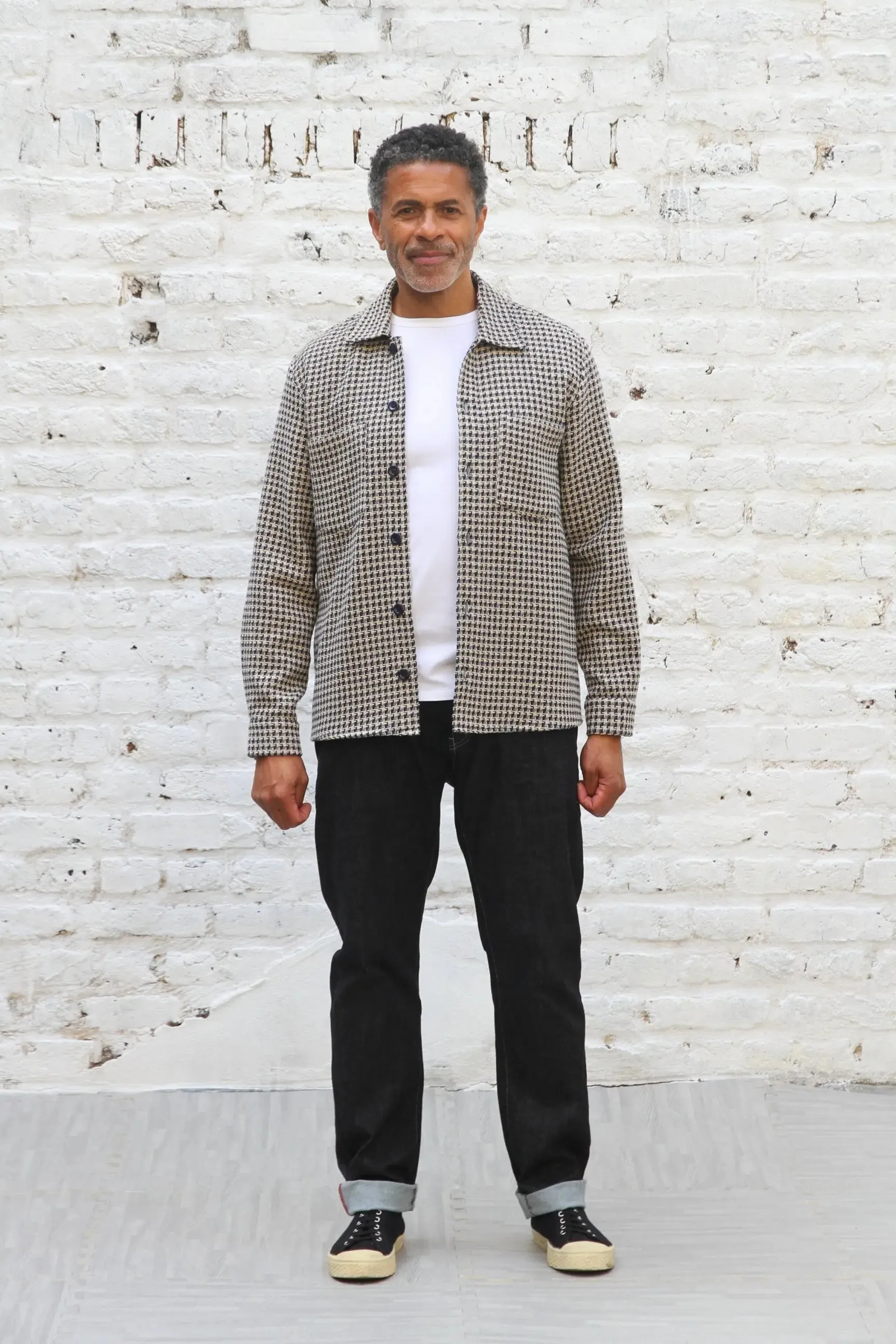 Bart Overshirt - Ecru Sky Check