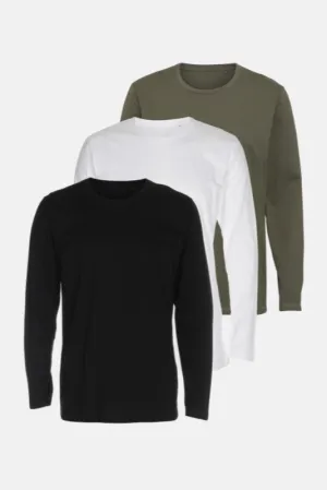 Basic Long Sleeve T-Shirt - Package Deal (3 pcs.)