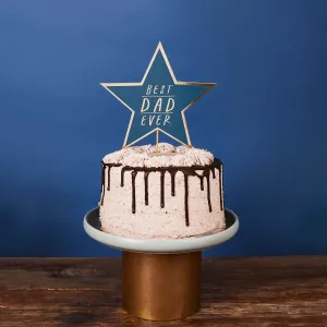 Best Dad Ever - Gold Foiled Father's Day Cake Topper