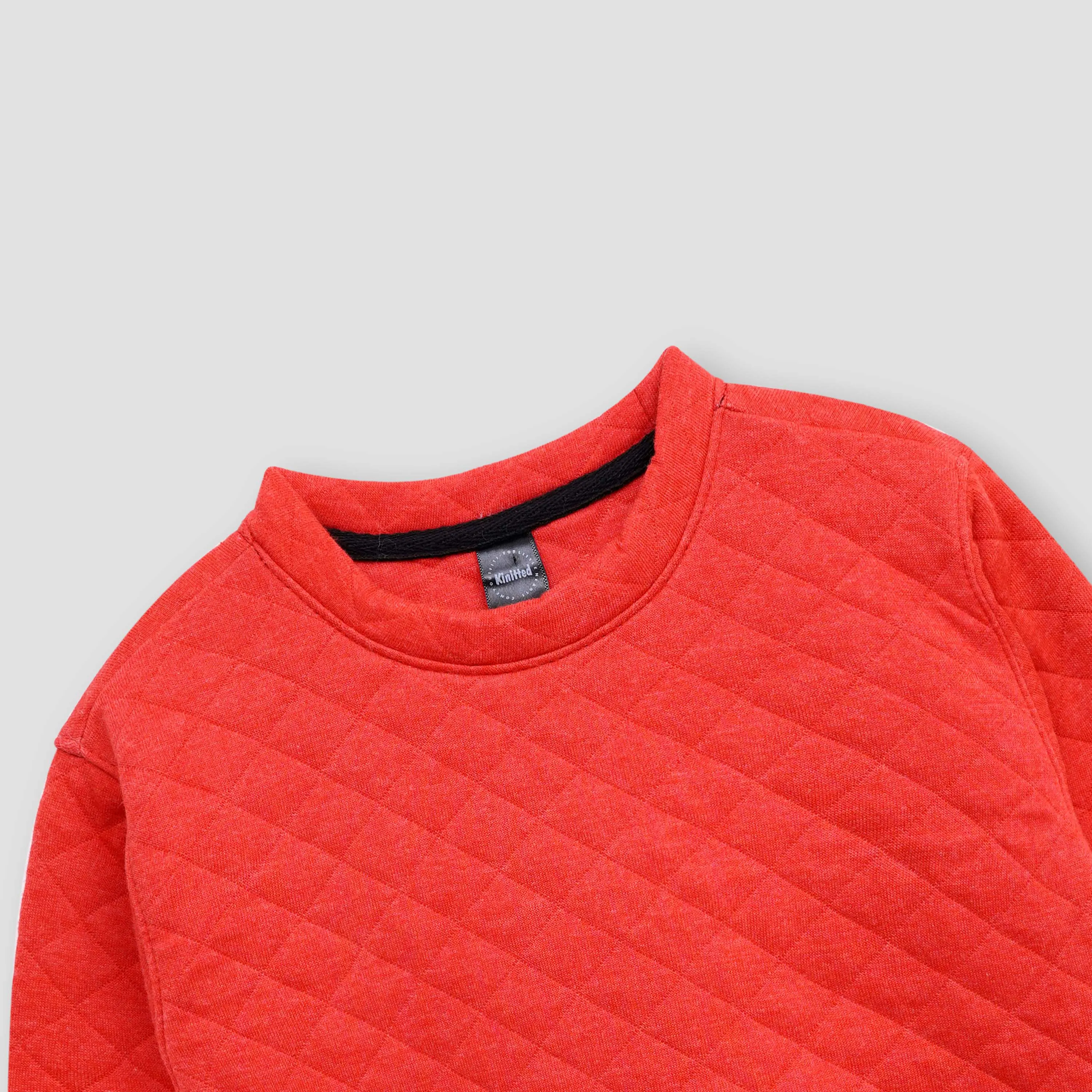 Carrot red quilting Sweatshirt for Kids