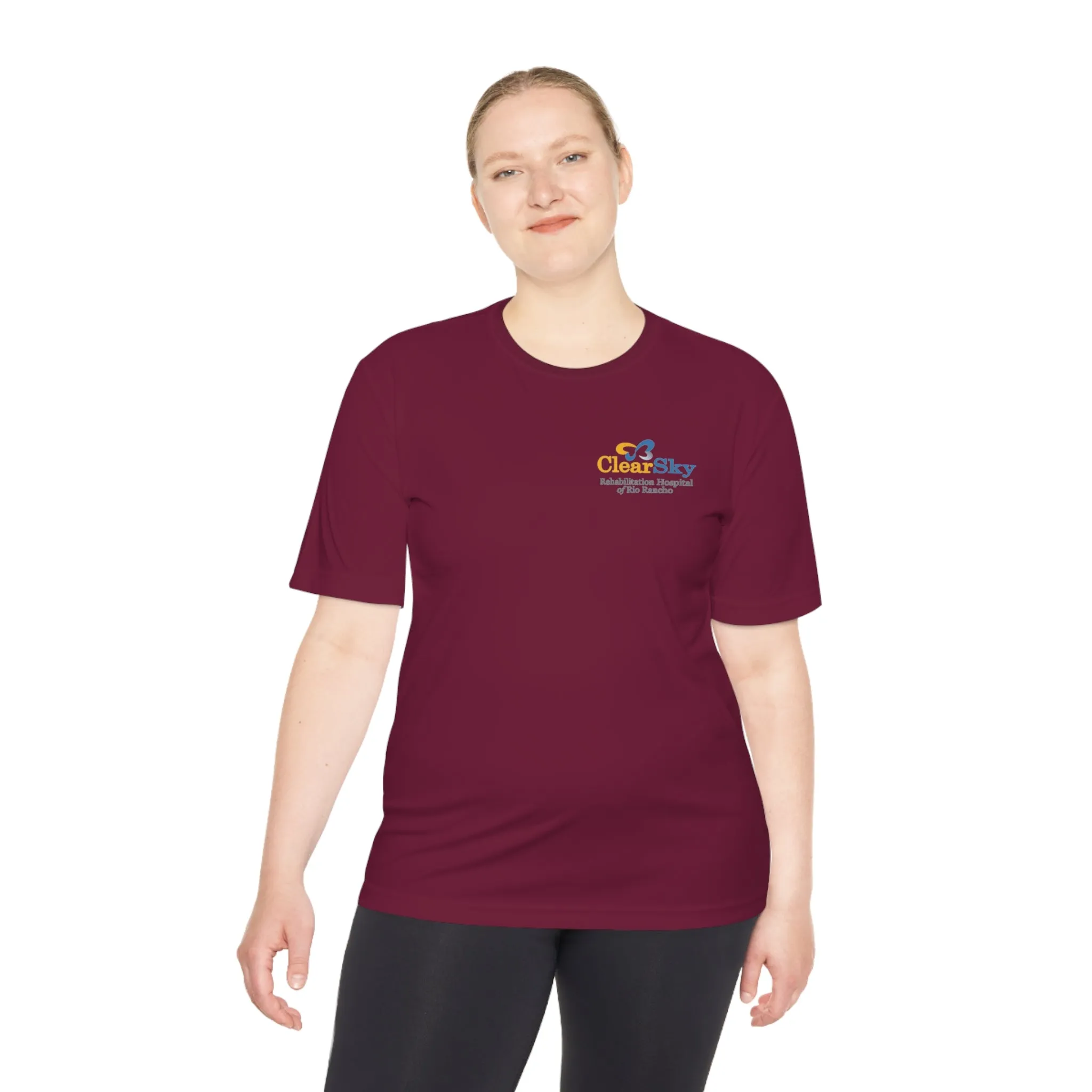 ClearSky Rehabilitation Hospital [Rio Rancho] [Front/Back Logo] | Unisex Moisture Wicking Tee