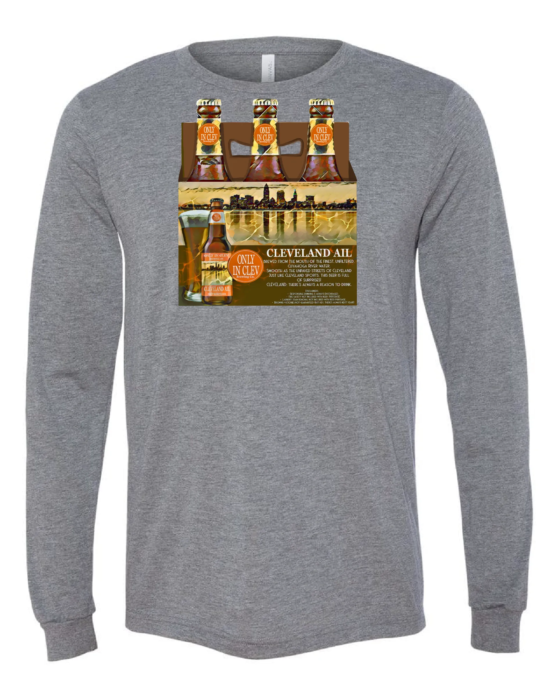 'Cleveland Ail Beer Design" on Gray