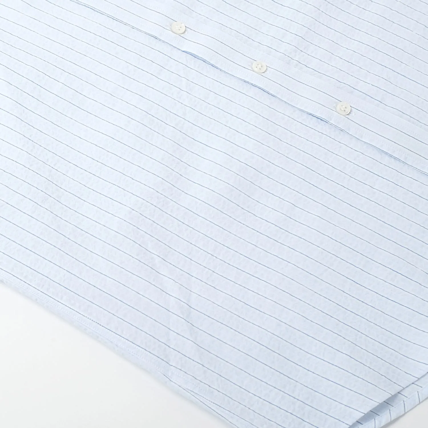 Cloud Stripe Seersucker S/S Shirt