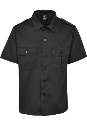 Comfortable button-down shirt Brandit, black