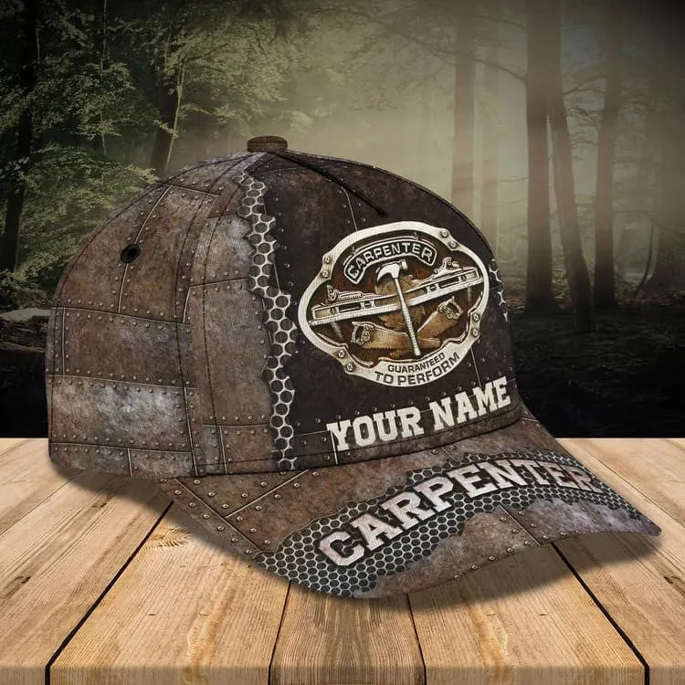 Customized Carpenter Hat for Dad's Birth's Day Gift, Carpenter 3D Cap All Over Printed