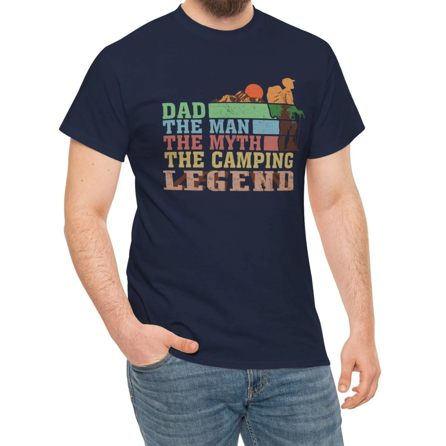 Dad The Camping Legend |  Cotton Tee