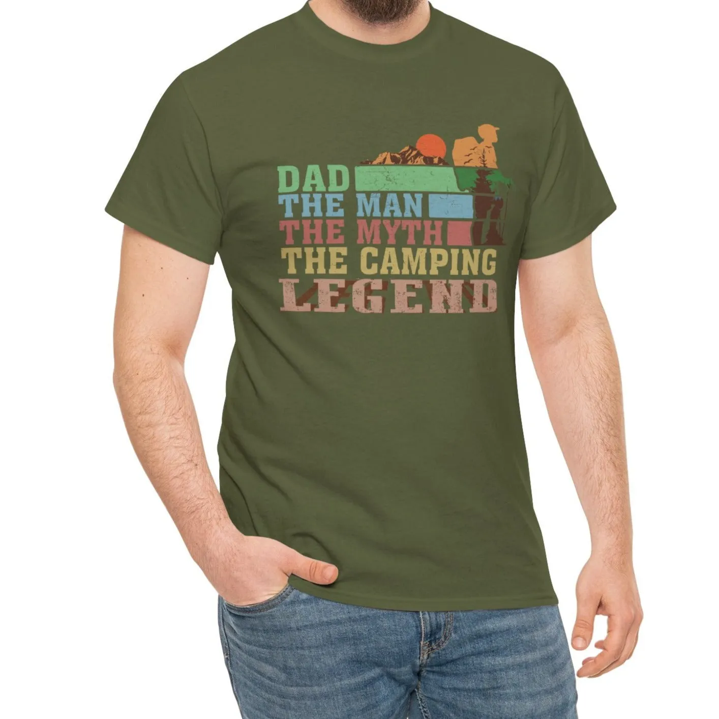 Dad The Camping Legend |  Cotton Tee