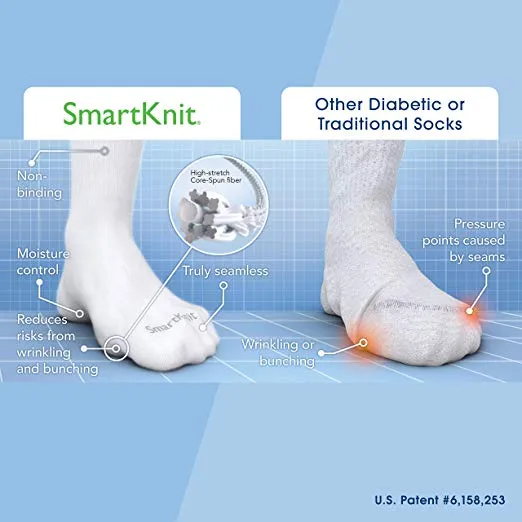 Diabetic Sock Wide Black