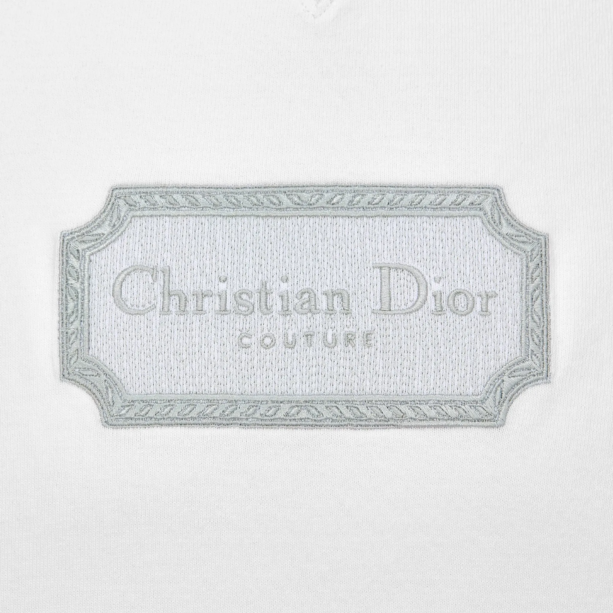 Dior Couture Relaxed Fit Cotton White T Shirt