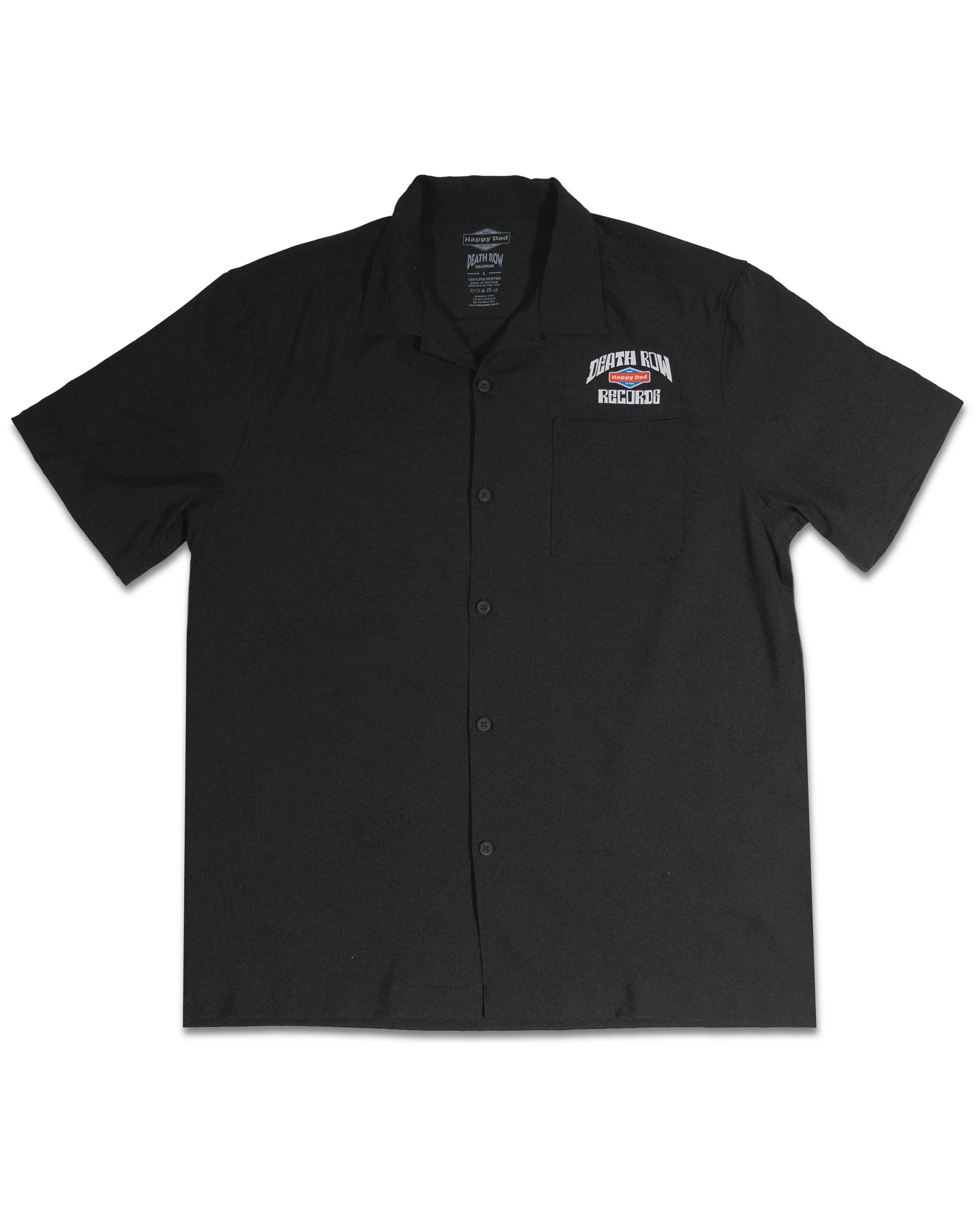 Happy Dad x Death Row Button Up Shirt (Black)