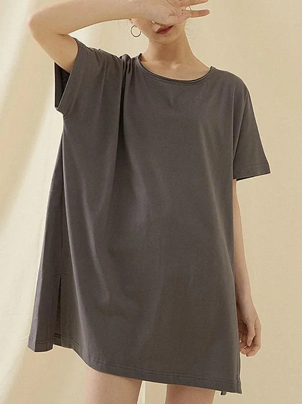 Loose Simple Solid Comfortable T-Shirts