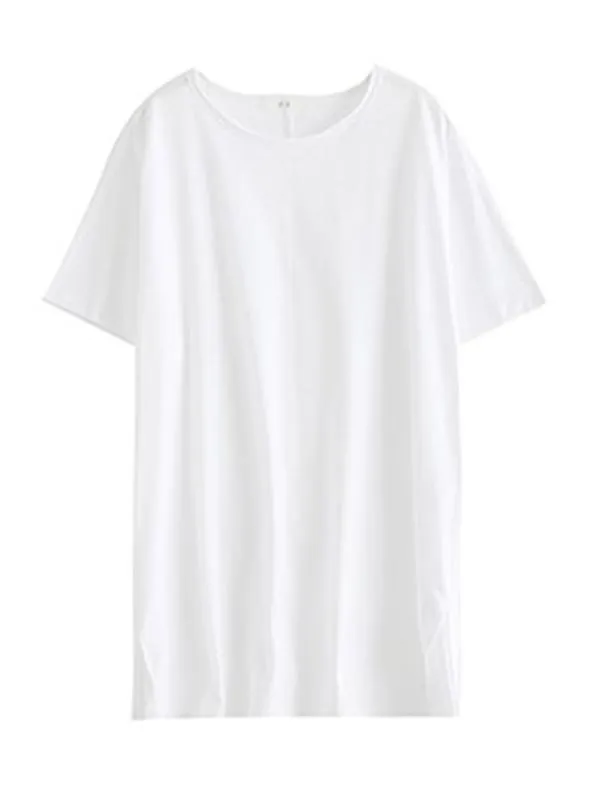 Loose Simple Solid Comfortable T-Shirts