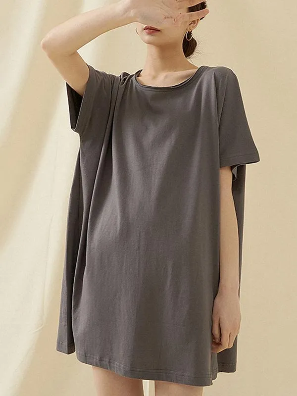 Loose Simple Solid Comfortable T-Shirts