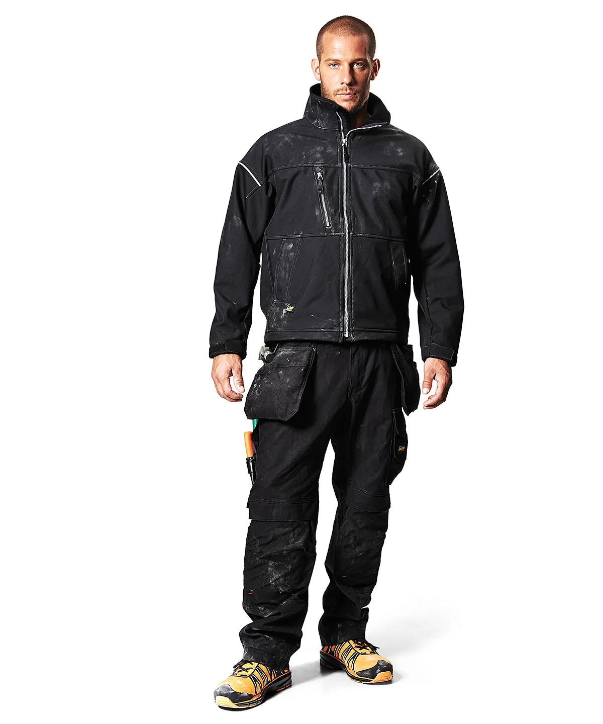 Navy - Profiling soft shell jacket (1211)