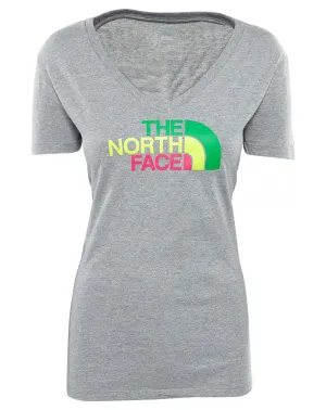 North Face S/s Half Dome V-neck Tee Womens Style : A8u7