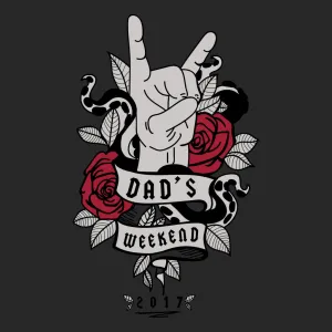 Old School Rock & Roll Dad's Weekend Design