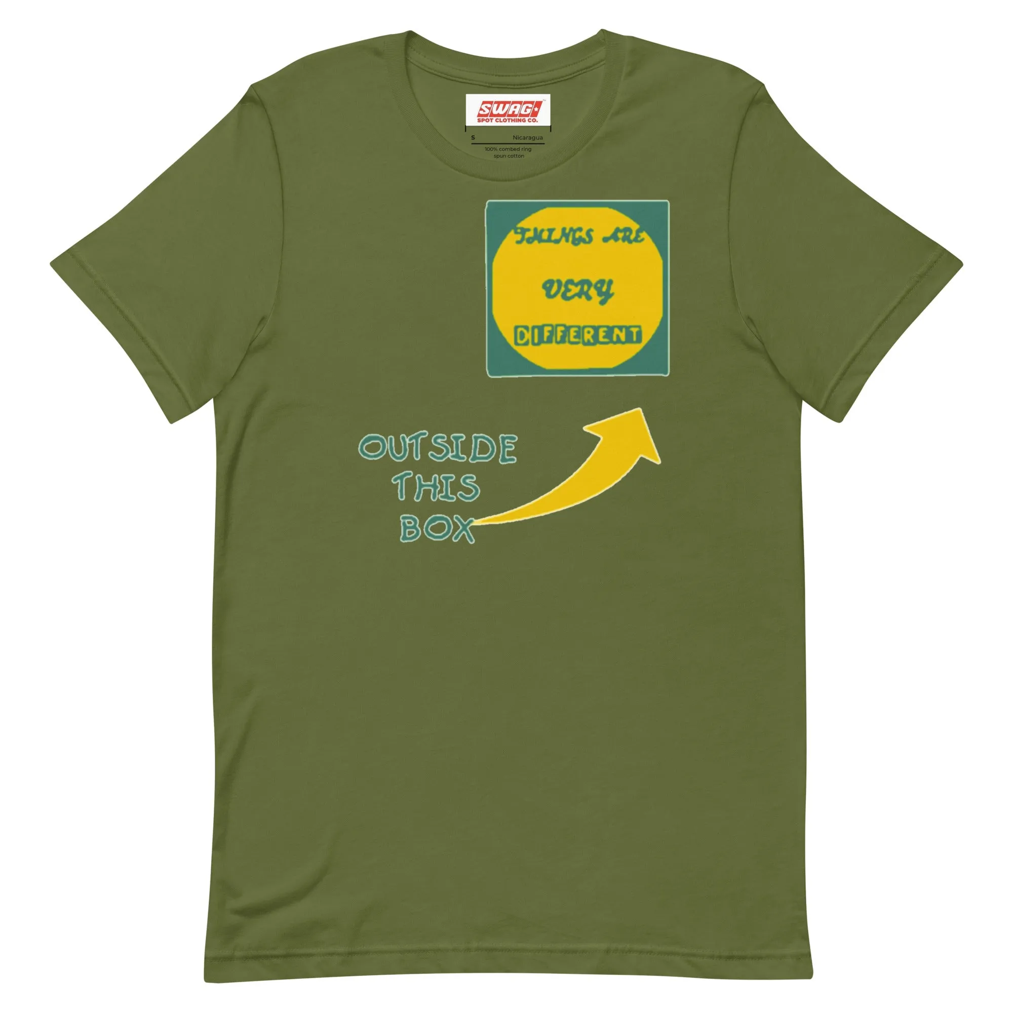 Outside The Box Green Unisex t-shirt