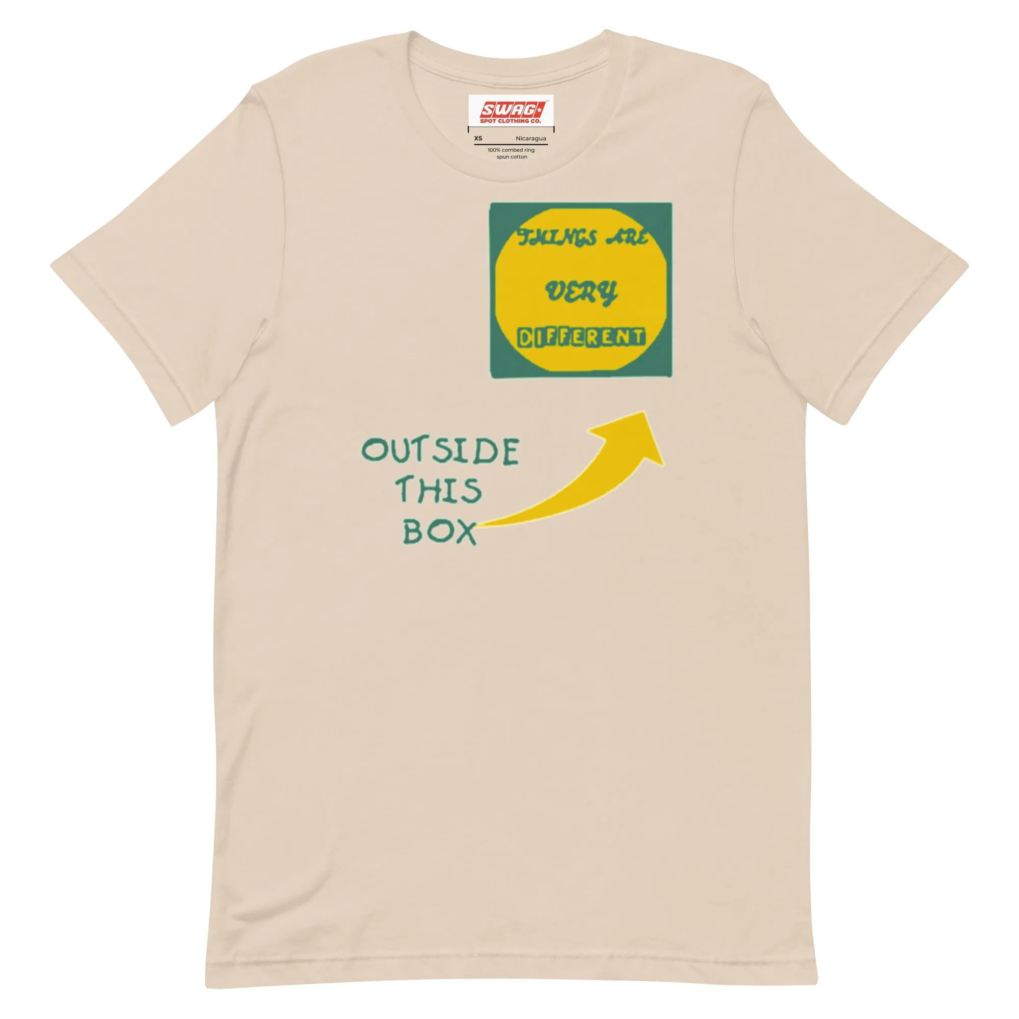 Outside The Box Green Unisex t-shirt