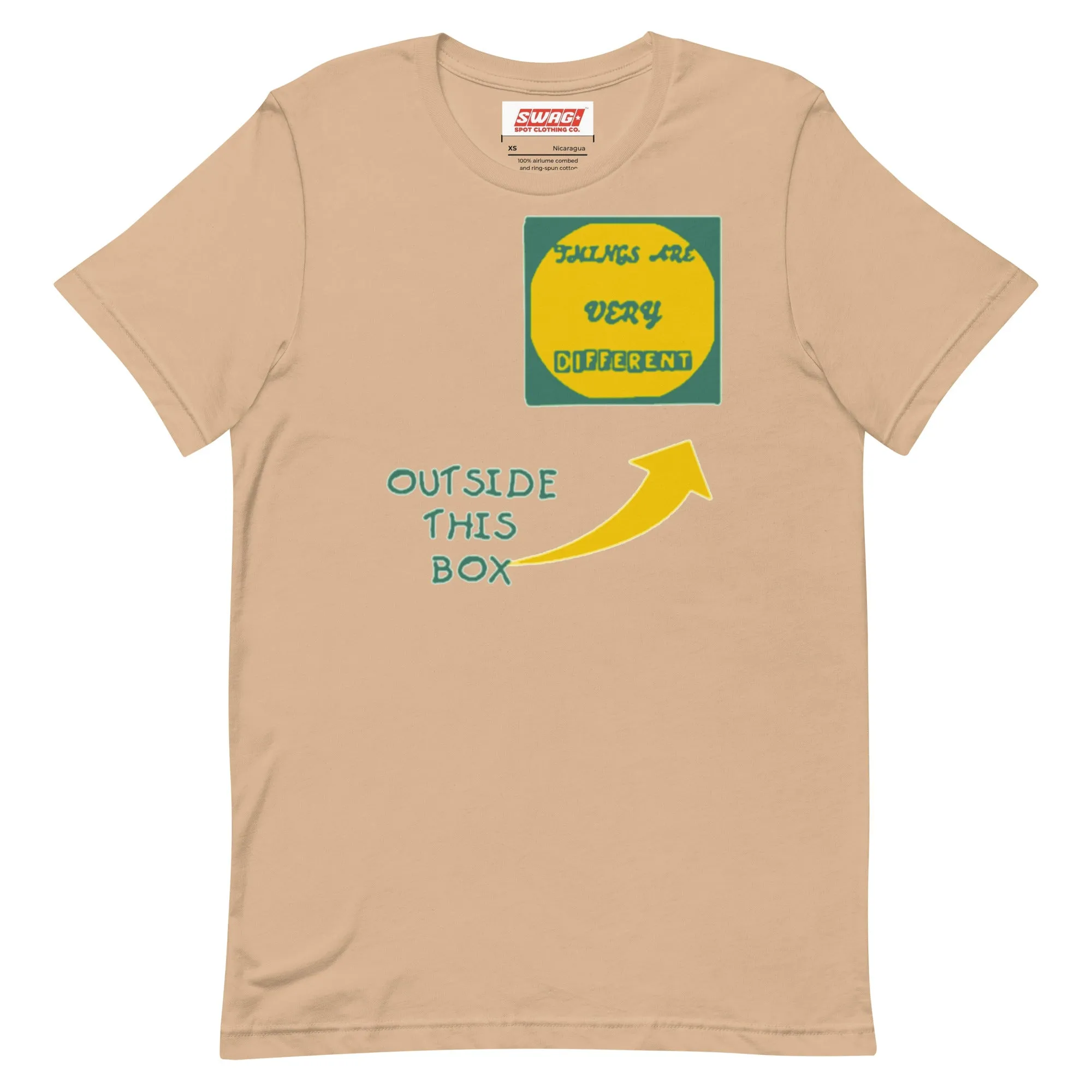 Outside The Box Green Unisex t-shirt