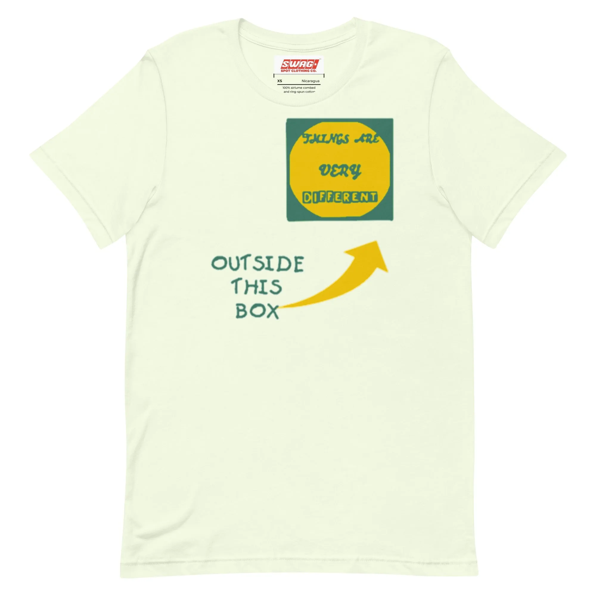 Outside The Box Green Unisex t-shirt