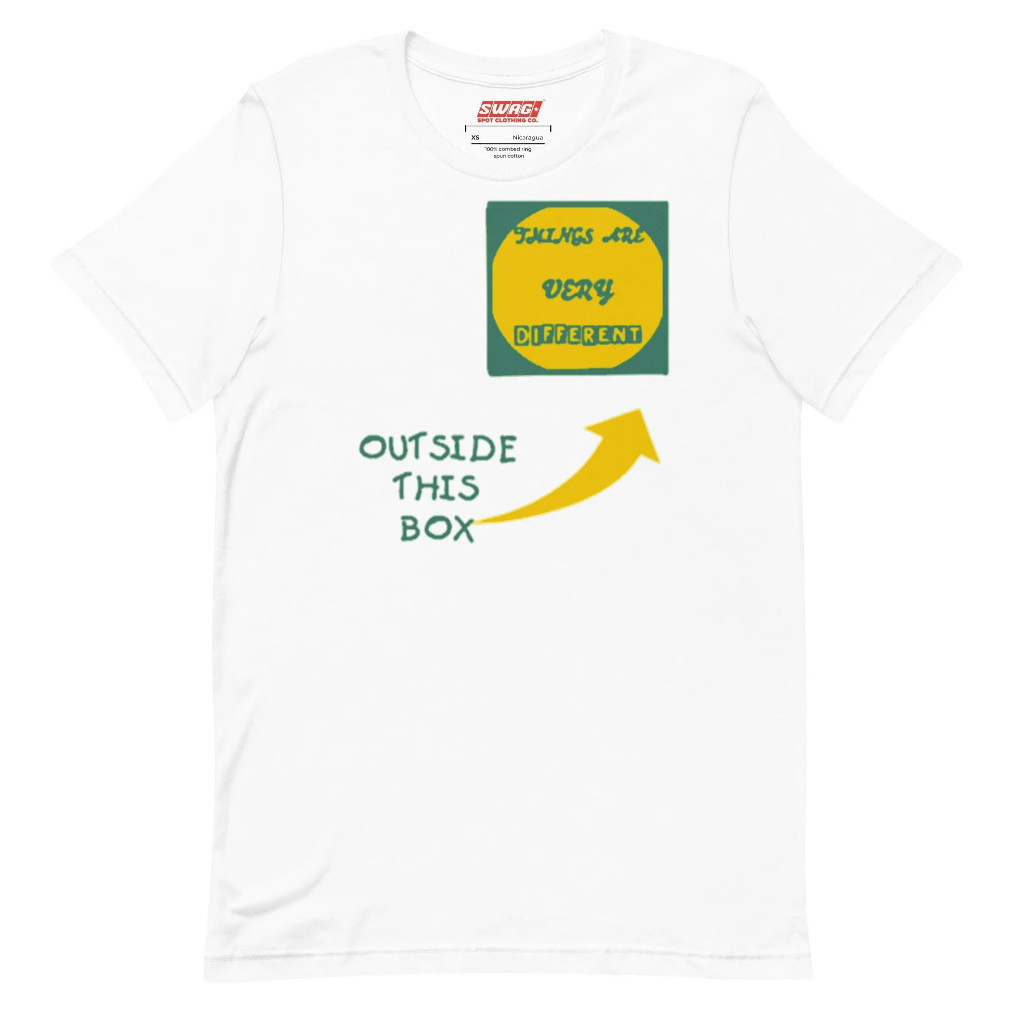 Outside The Box Green Unisex t-shirt