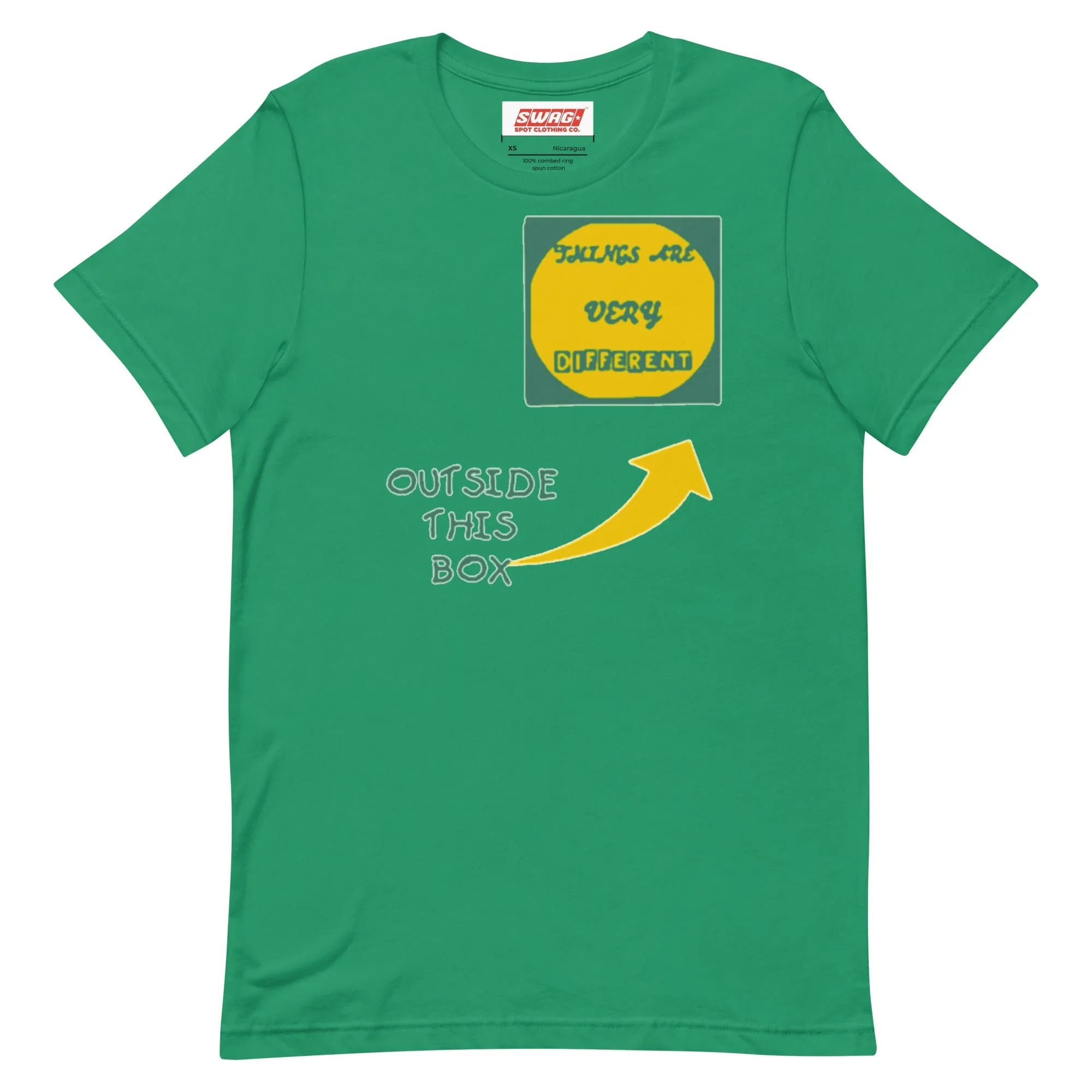 Outside The Box Green Unisex t-shirt