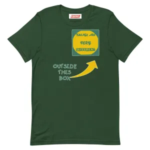 Outside The Box Green Unisex t-shirt