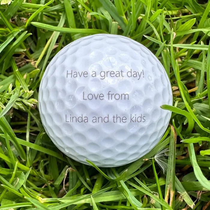 Personalised Fathers Day Golf Ball