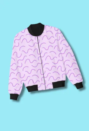 Purple Curls Kids Jacket