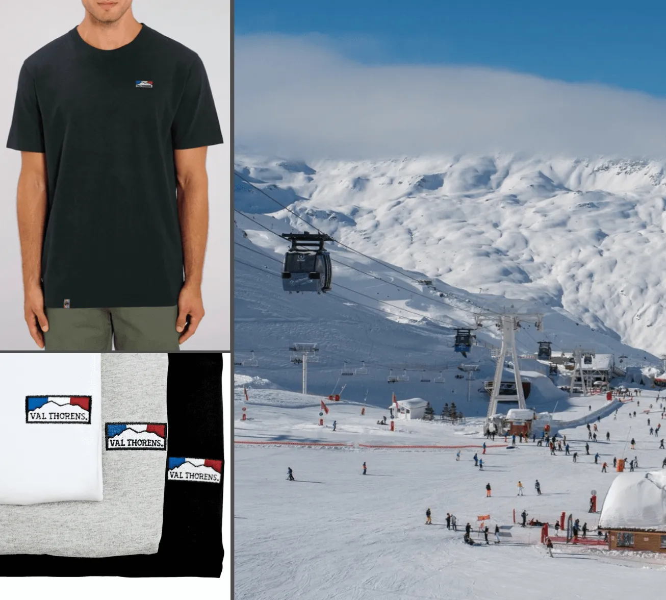 Val Thorens T-Shirt | Men's Relaxed Fit | 100% Organic Cotton.