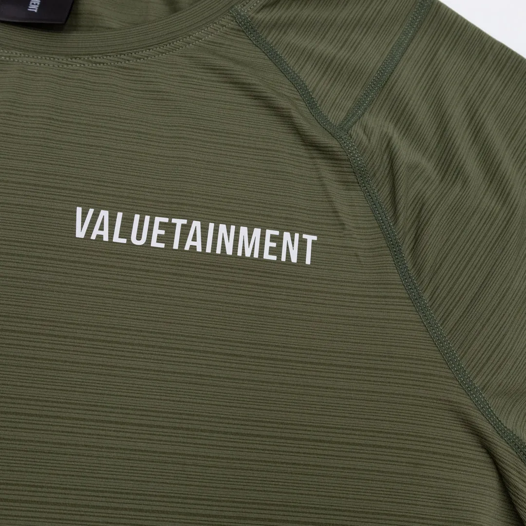 Valuetainment Army Green Performance Short Sleeve Shirt