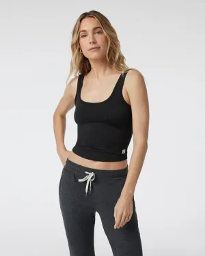 Vuori Halo Essential Tank - BLACK HEATHER