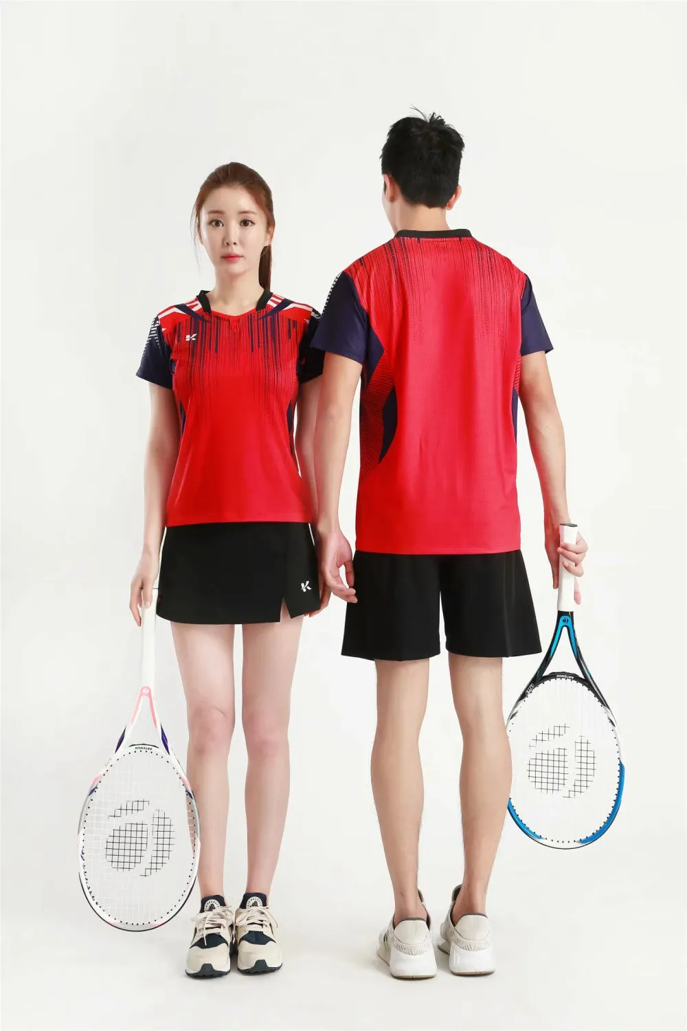 Women's Men's Sports Badminton wear shirts Table tennis game Shirts clothes Exercise Tennis Volleyball Handball Shirts