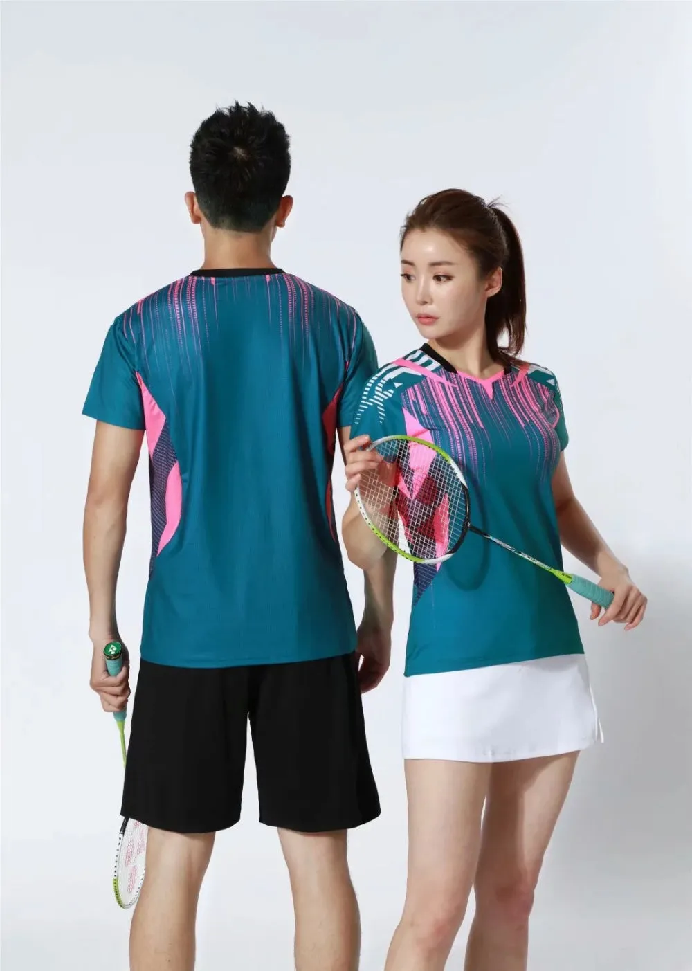 Women's Men's Sports Badminton wear shirts Table tennis game Shirts clothes Exercise Tennis Volleyball Handball Shirts