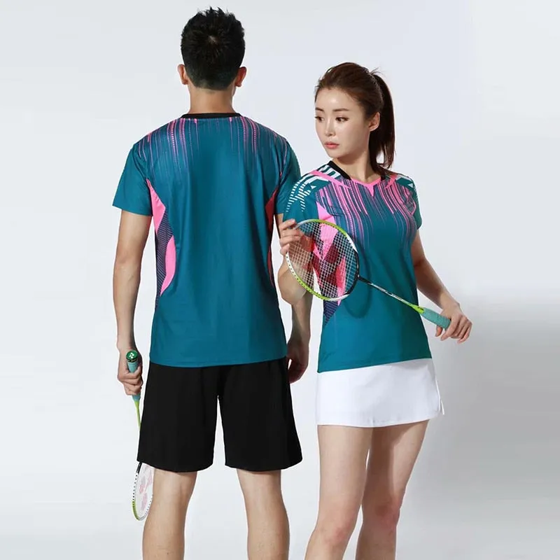 Women's Men's Sports Badminton wear shirts Table tennis game Shirts clothes Exercise Tennis Volleyball Handball Shirts