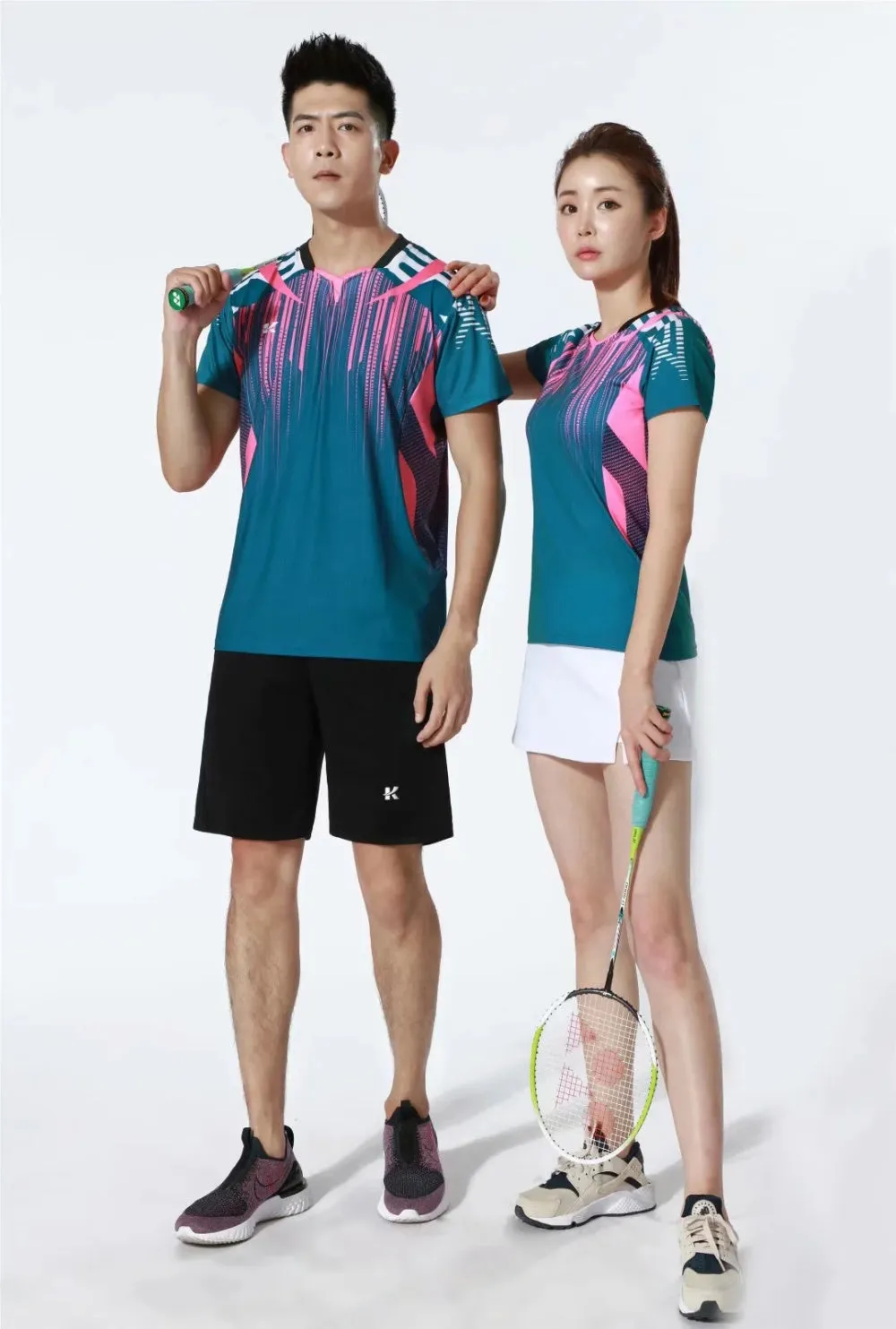 Women's Men's Sports Badminton wear shirts Table tennis game Shirts clothes Exercise Tennis Volleyball Handball Shirts