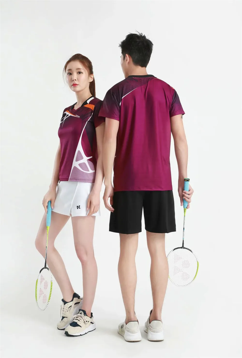 Women's Men's Sports Badminton wear shirts Table tennis game Shirts clothes Exercise Tennis Volleyball Handball Shirts