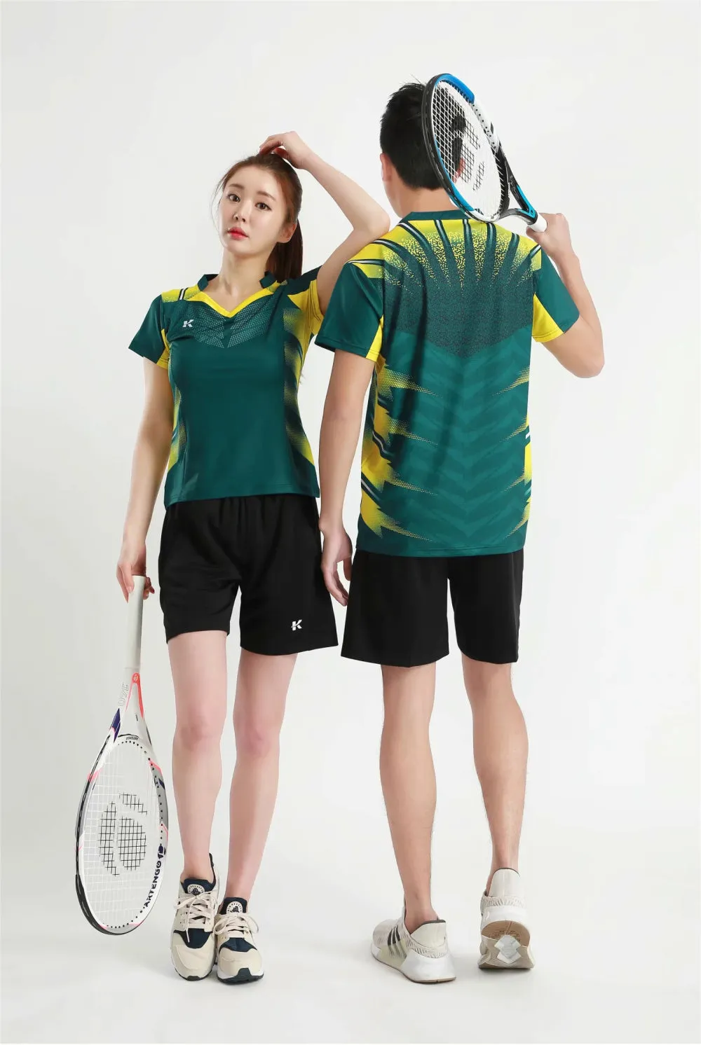 Women's Men's Sports Badminton wear shirts Table tennis game Shirts clothes Exercise Tennis Volleyball Handball Shirts