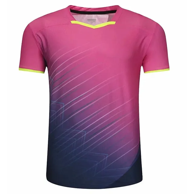 Women's Men's Sports Badminton wear shirts Table tennis game Shirts clothes Exercise Tennis Volleyball Handball Shirts