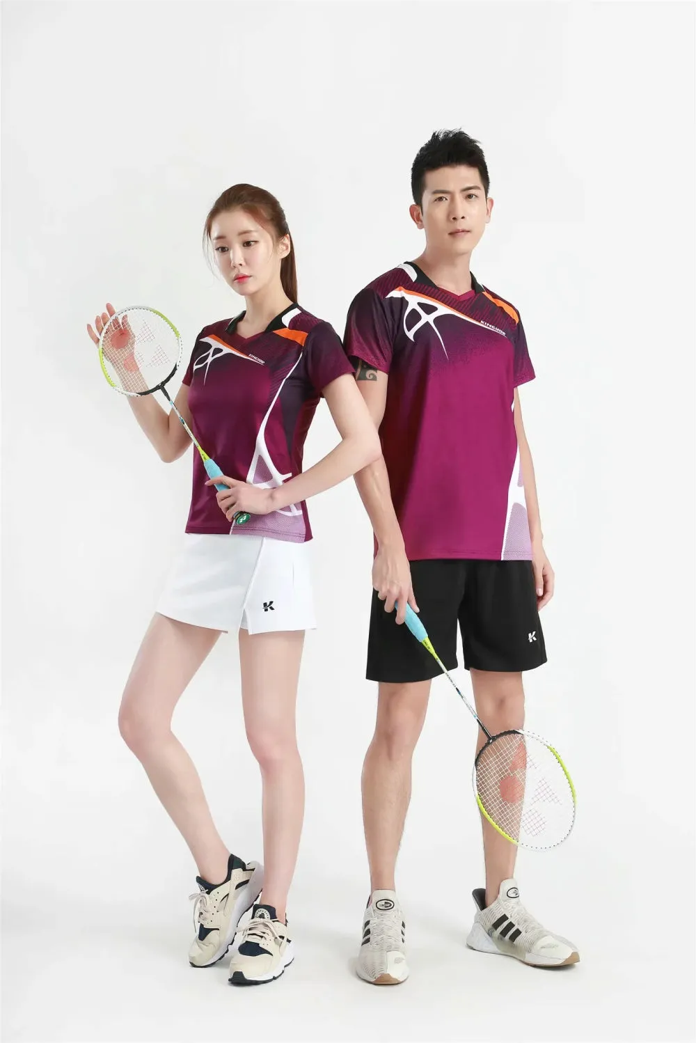 Women's Men's Sports Badminton wear shirts Table tennis game Shirts clothes Exercise Tennis Volleyball Handball Shirts