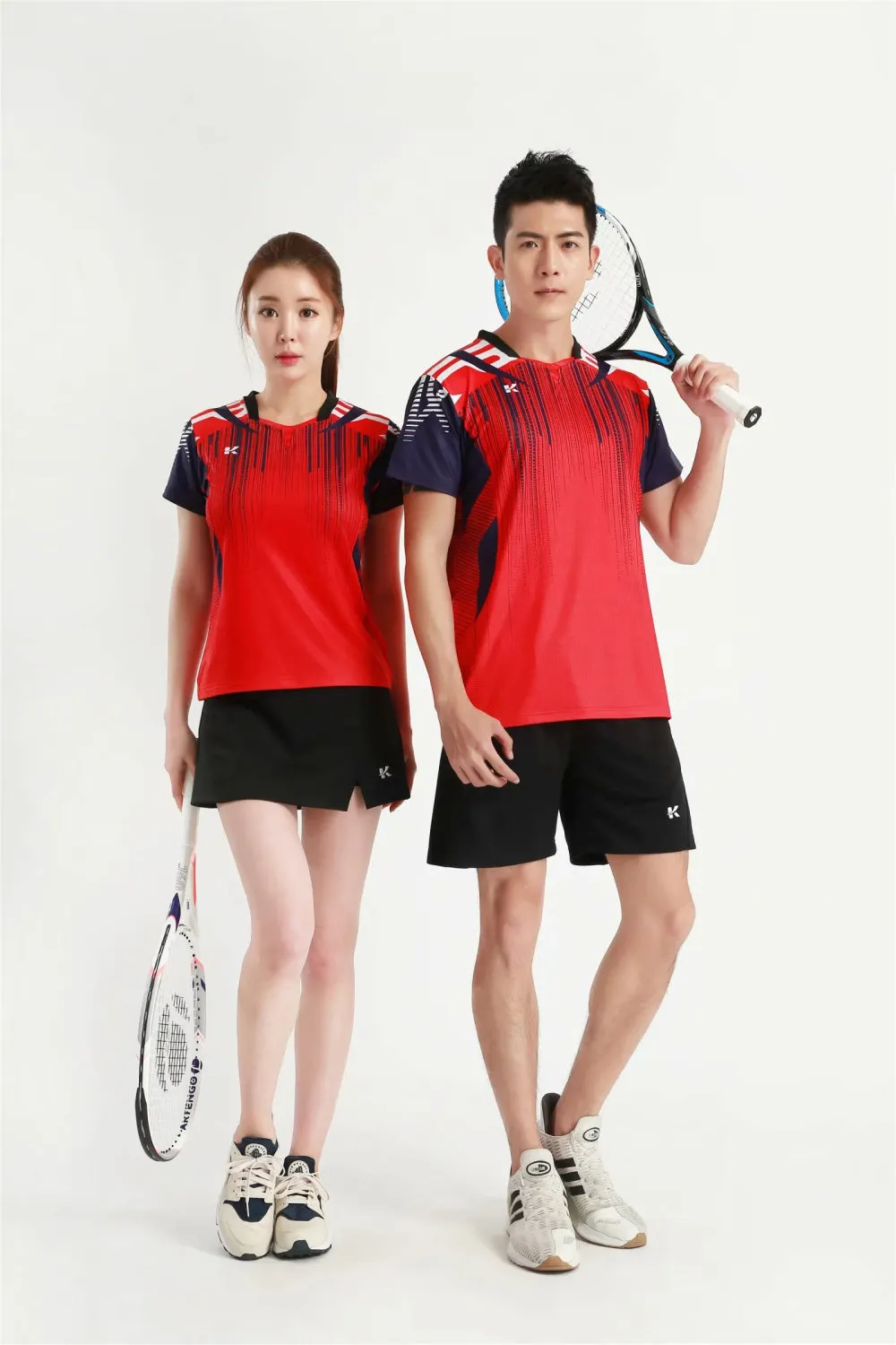 Women's Men's Sports Badminton wear shirts Table tennis game Shirts clothes Exercise Tennis Volleyball Handball Shirts