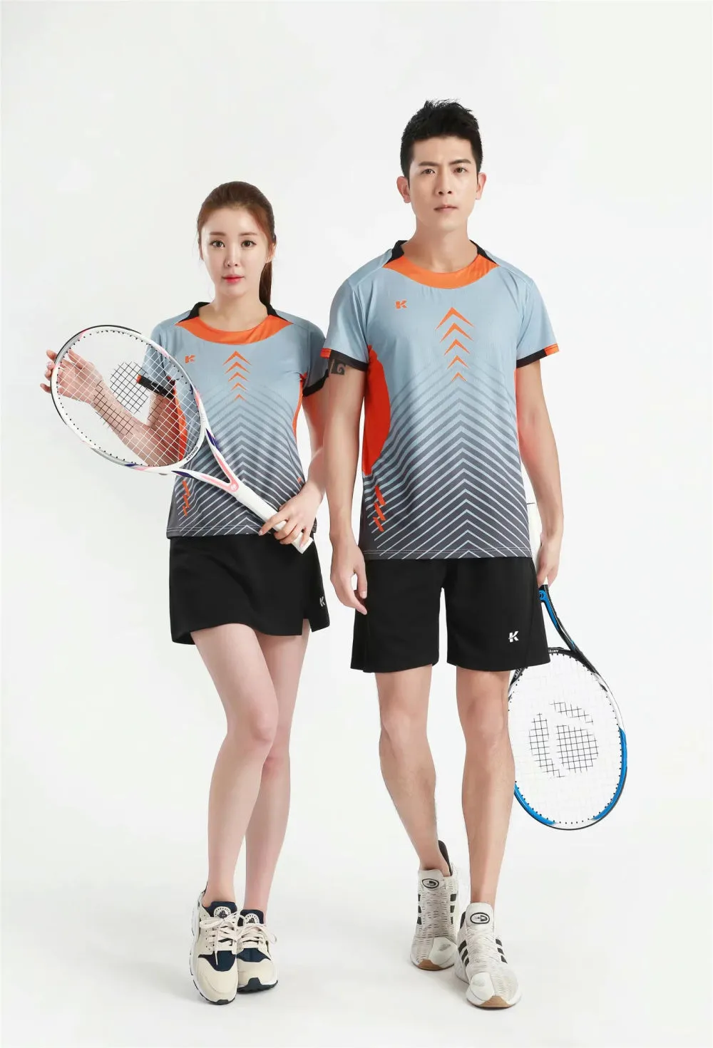 Women's Men's Sports Badminton wear shirts Table tennis game Shirts clothes Exercise Tennis Volleyball Handball Shirts