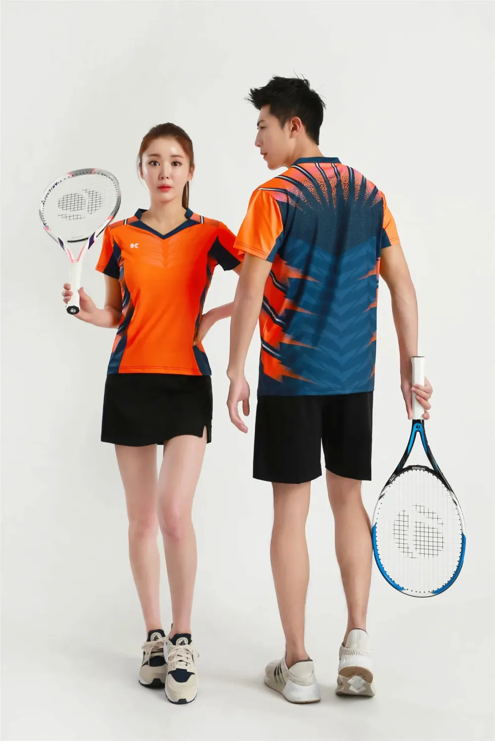 Women's Men's Sports Badminton wear shirts Table tennis game Shirts clothes Exercise Tennis Volleyball Handball Shirts