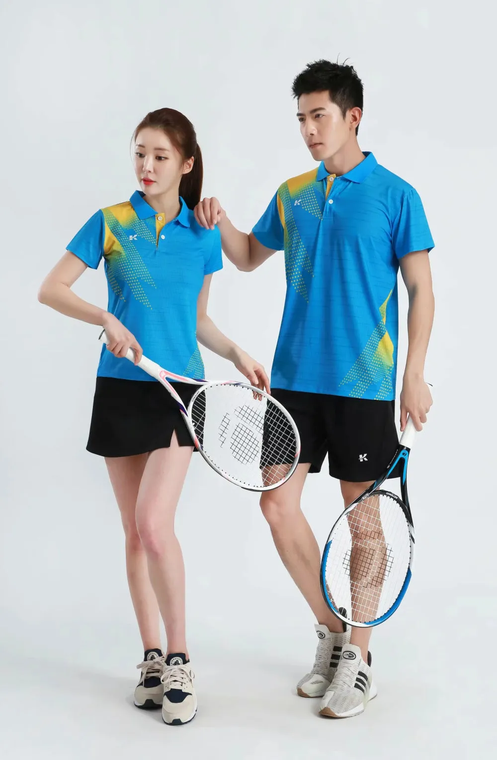 Women's Men's Sports Badminton wear shirts Table tennis game Shirts clothes Exercise Tennis Volleyball Handball Shirts