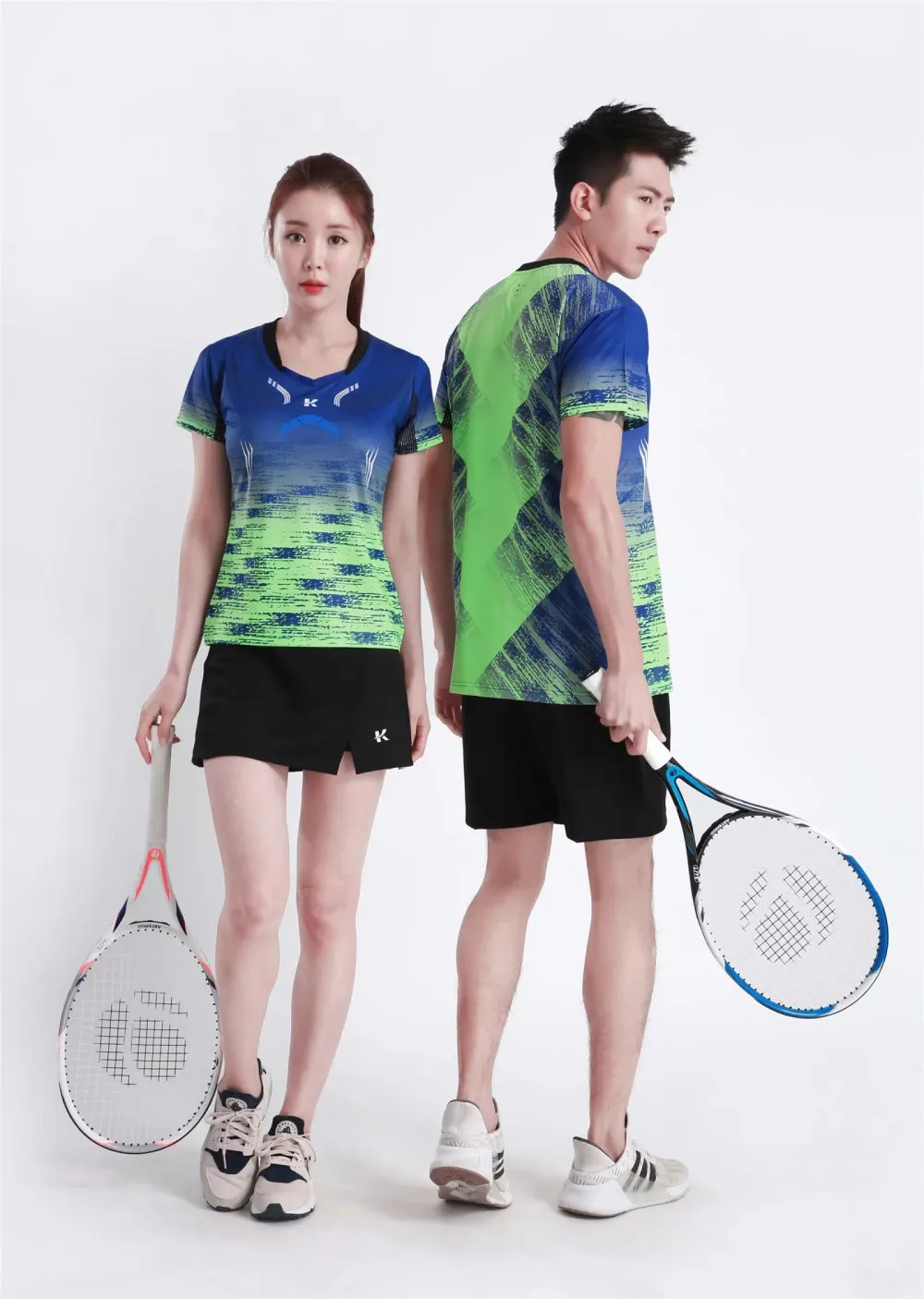 Women's Men's Sports Badminton wear shirts Table tennis game Shirts clothes Exercise Tennis Volleyball Handball Shirts